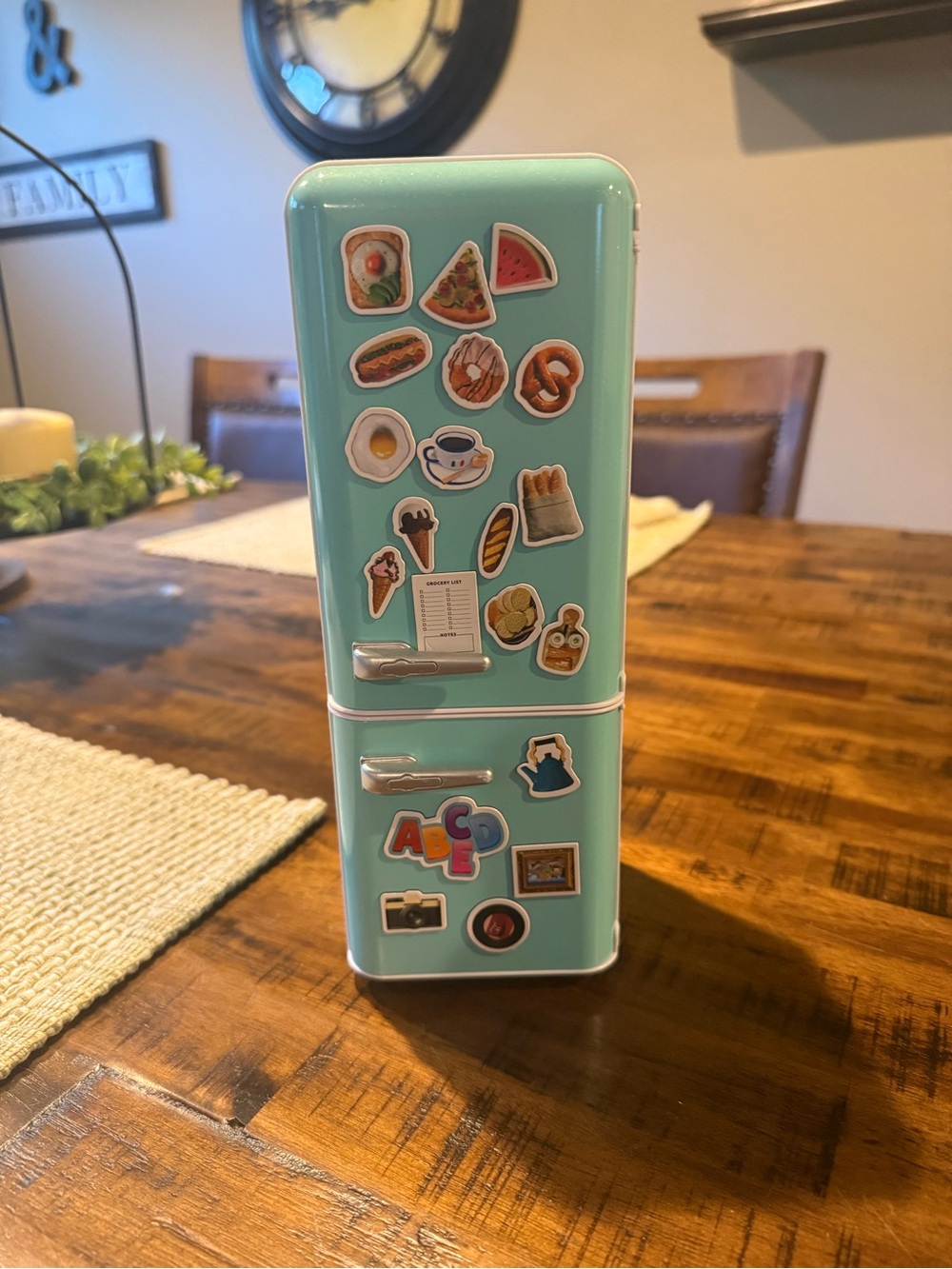 ZURI Mint Green Mini Fridge Decor by